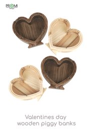 Sparschwein, Holz Sparschwein Herz