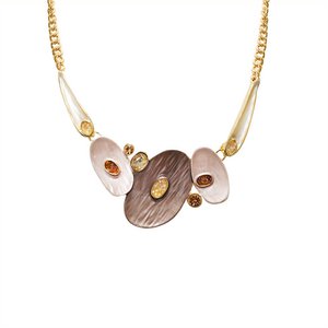 Onregelmatige geëmailleerde geometrische ketting