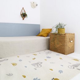 Little monkeys children's bedroom rug LITTLE WILD MONKEY HONEY M