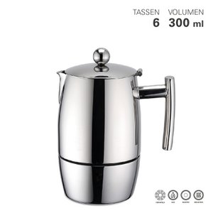 Espresso maker Premium for 6 cups