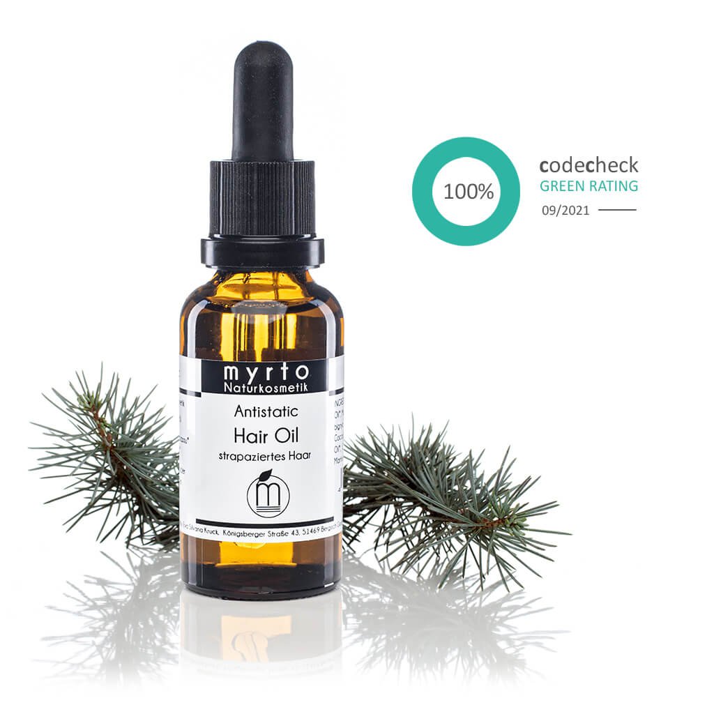 myrto Bio Antistatic Hair Oil - anti-frizz hair oil for fine hair