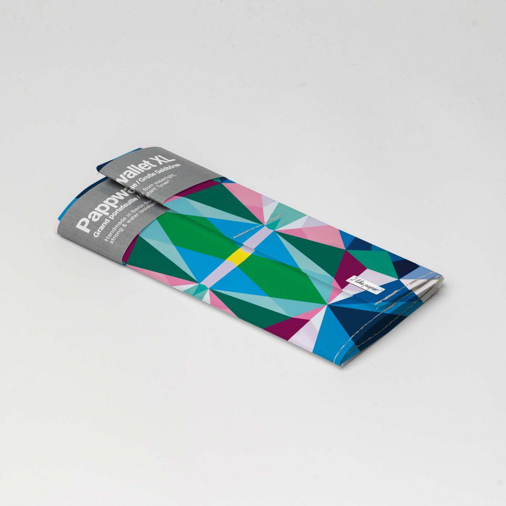 GEOMETRICAL1 Tyvek® Cardboard Wallet XL / Clutch Wallet