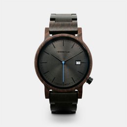 Herenhorloge vol hout Ebbenhout