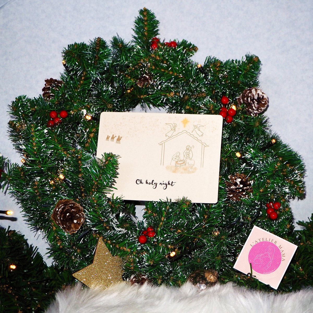 Christmas card “Birth of Jesus”