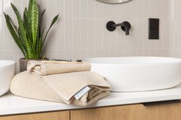 Hemp Terry Head Towel in Natural Colour