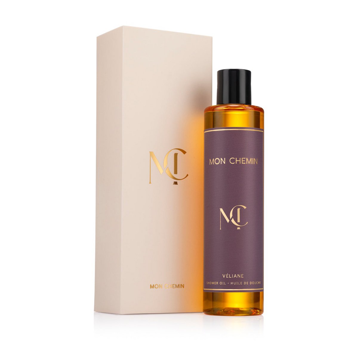Mon Chemin® Pflegendes Duschöl | Veliane | Blumig und elegant | Mit 7 wertvollen Ölen