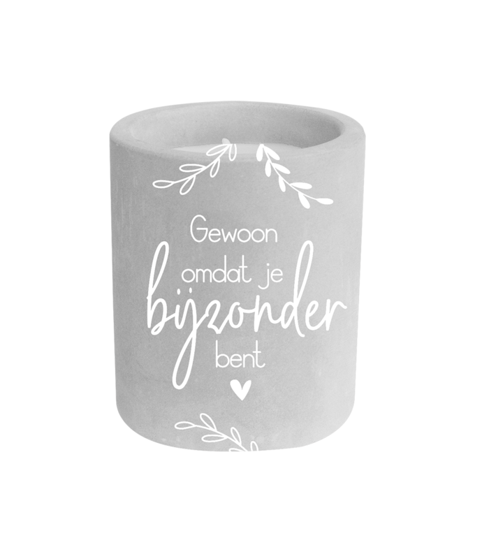 Cement candle - Je bijzonder bent