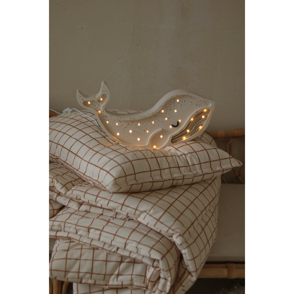 MAŁE ŚWIATŁA LAMPA WIELORYB