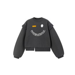 Girl's Long Sleeve Half Neck Sweatshirt