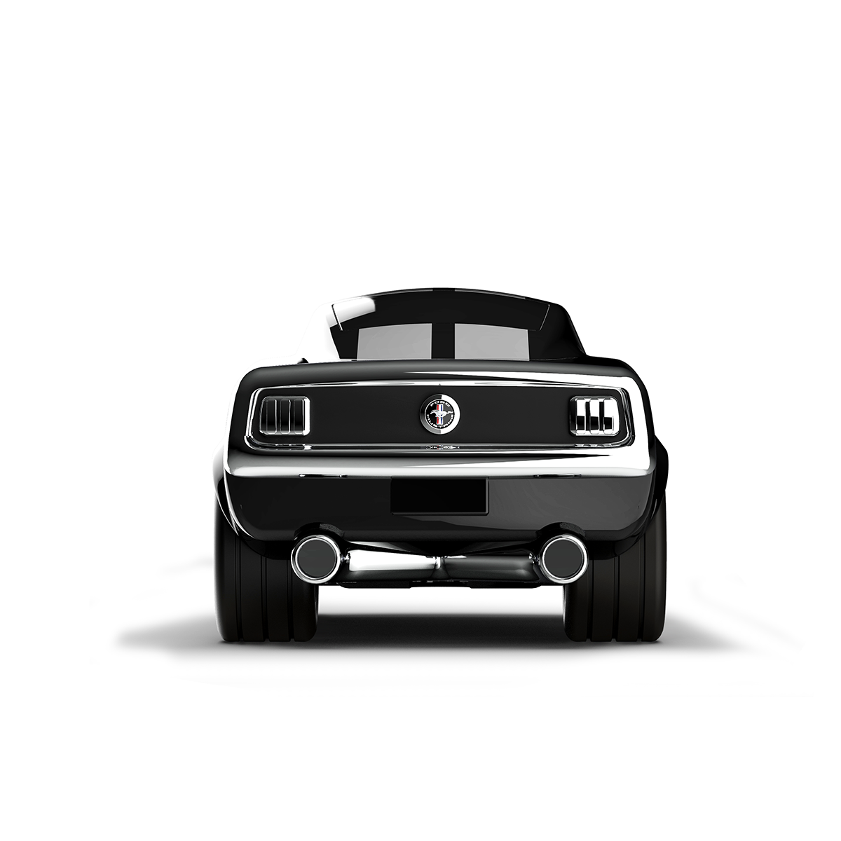 Kleine raceauto Ford Mustang Black