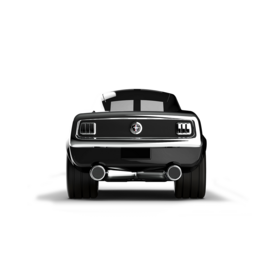 Piccola auto da corsa Ford Mustang Black