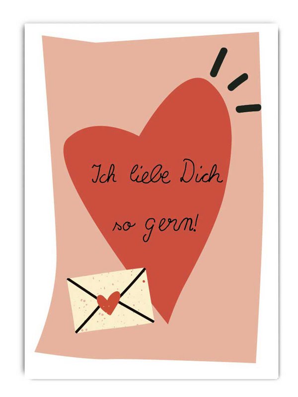 Postcard I love you so much
