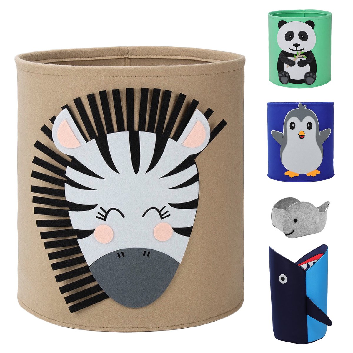 Cesto portaoggetti per la cameretta dei bambini - Zebra