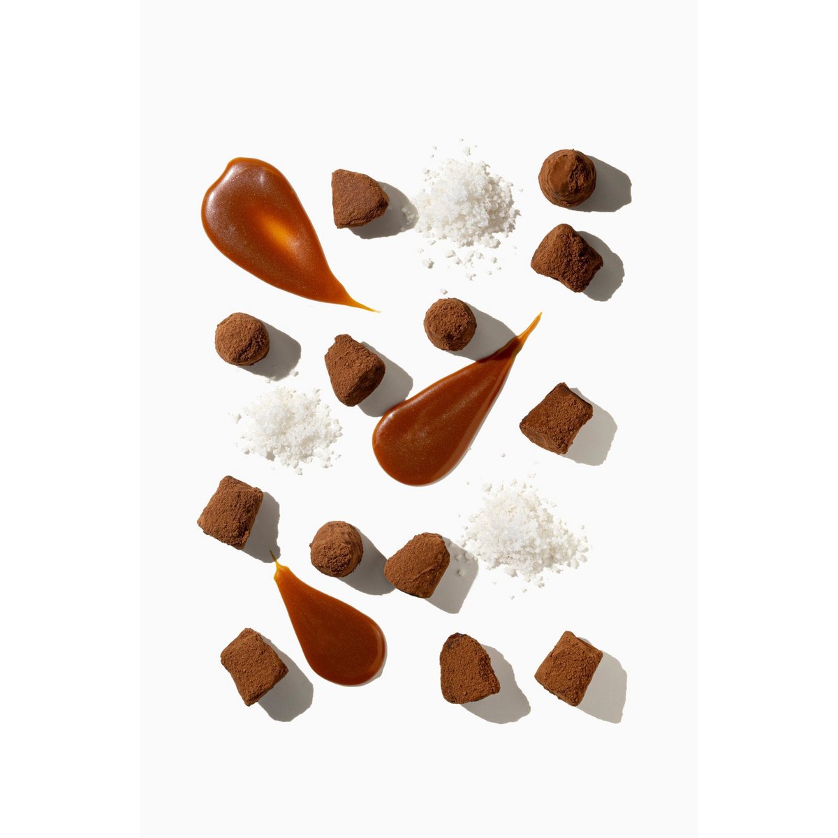 Trufas de chocolate, caramelo y mantequilla salada - a granel