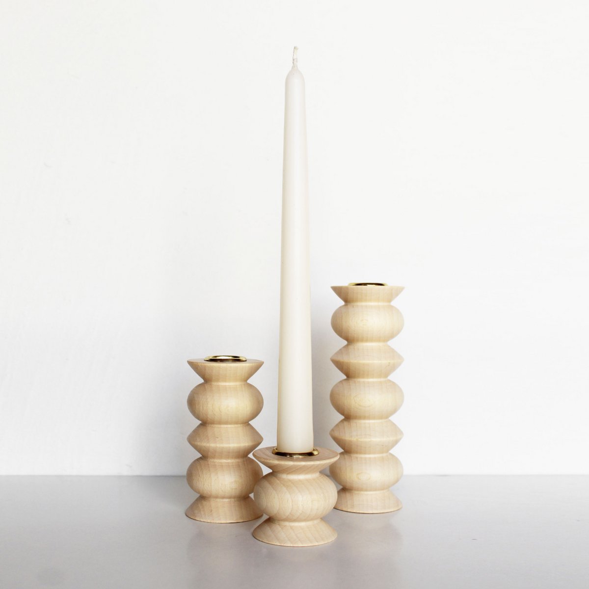 Candelabro Madera Totem - Corto Nº 5