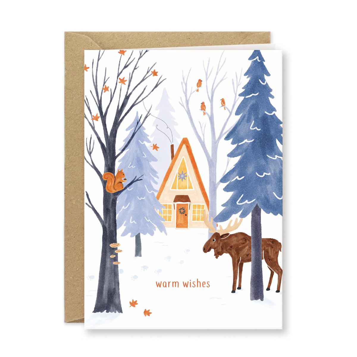 Tarjeta de Navidad | casa del bosque