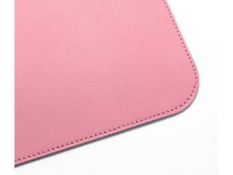 Onderlegger oprolbaar Sigel roze-zilver, 800x300x2mm imitatieleer, dubbelzijdig