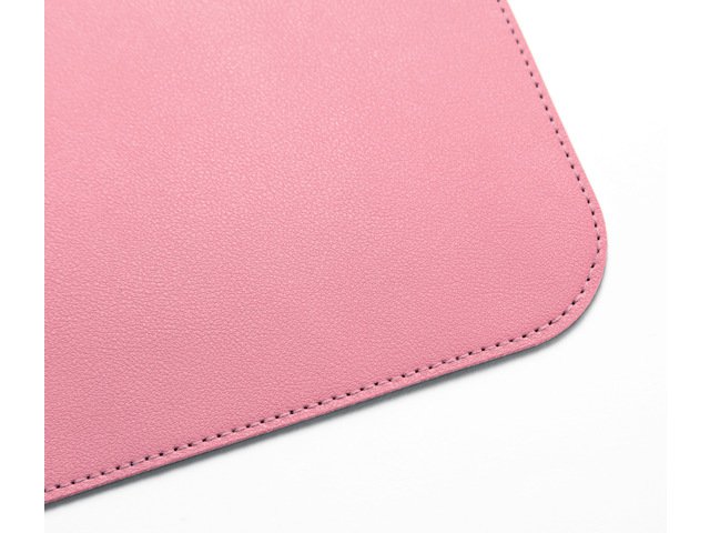 Onderlegger oprolbaar Sigel roze-zilver, 800x300x2mm imitatieleer, dubbelzijdig