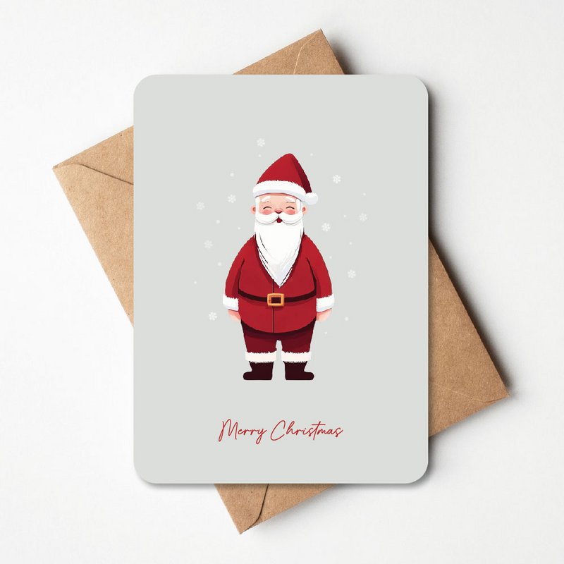 Carte de Noël | le père Noël