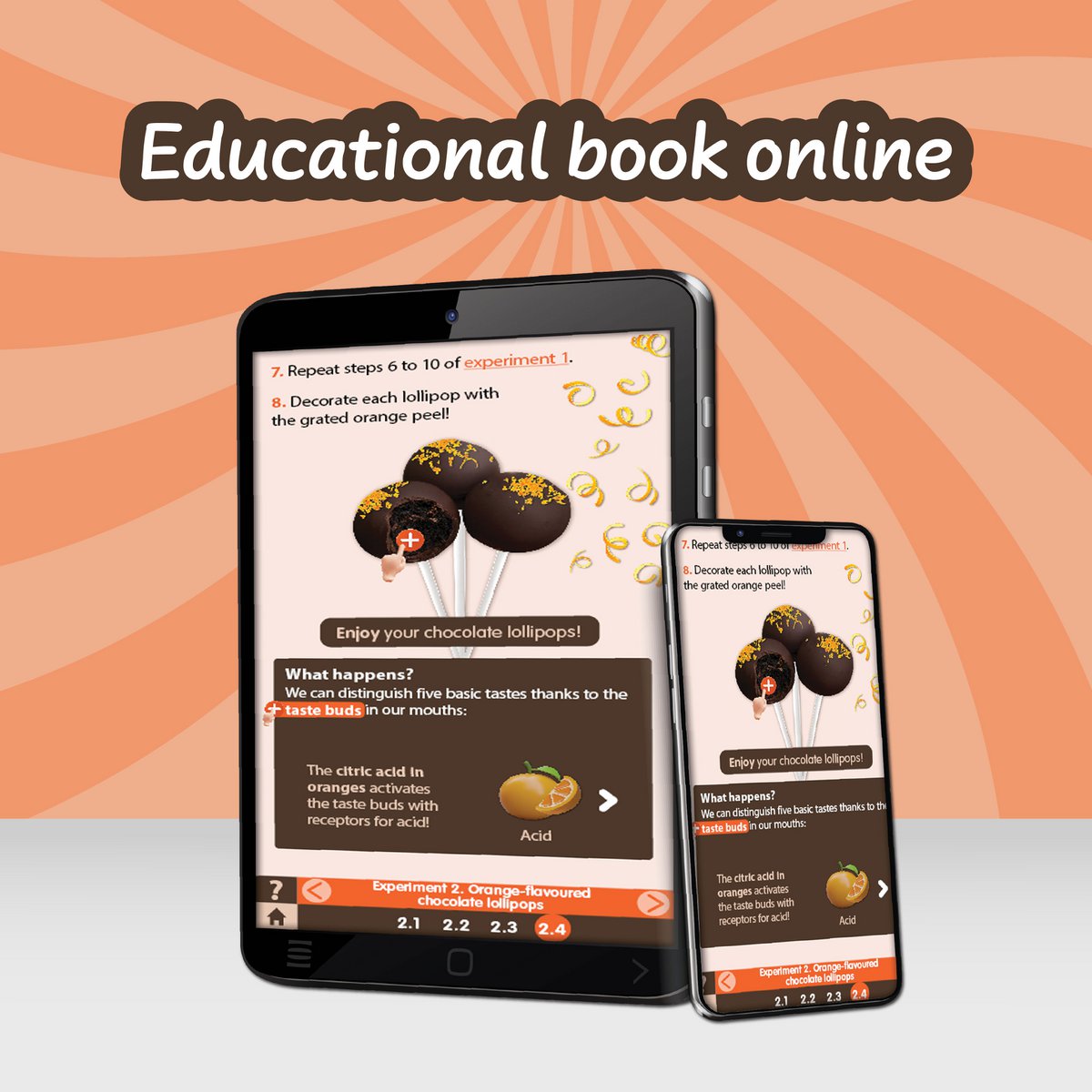 Zestaw czekolady Lollipops - zabawka edukacyjna dla dzieci (7 języków)