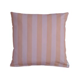 Udendørs pude stribe pink-taupe | 50-50 cm