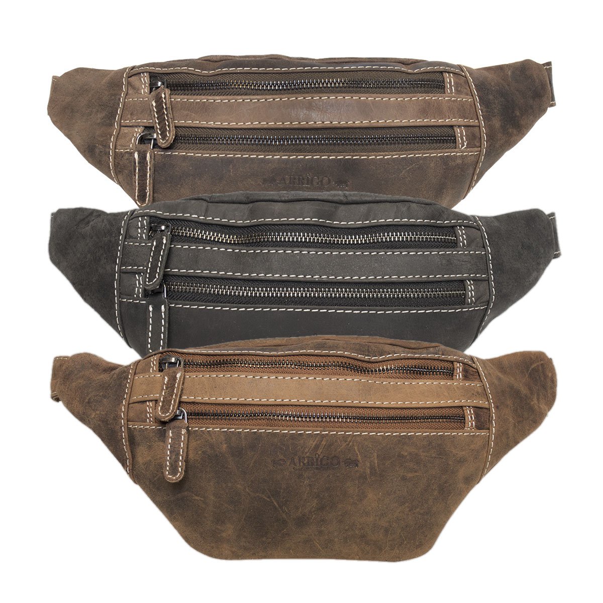 3 Colors Leather Crossbody Fanny Pack - Pouch For Women And Men