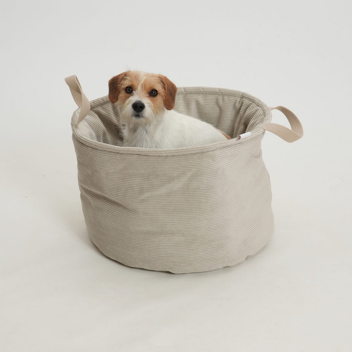 Hundekörbchen Shopper Little Basket Chelsea Cord gravel