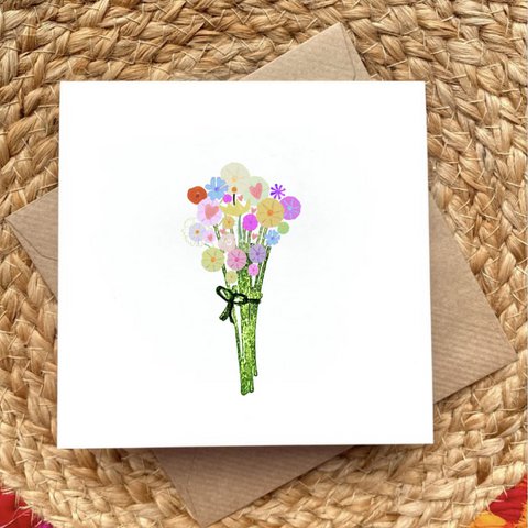 Card Field Bouquet Pastel