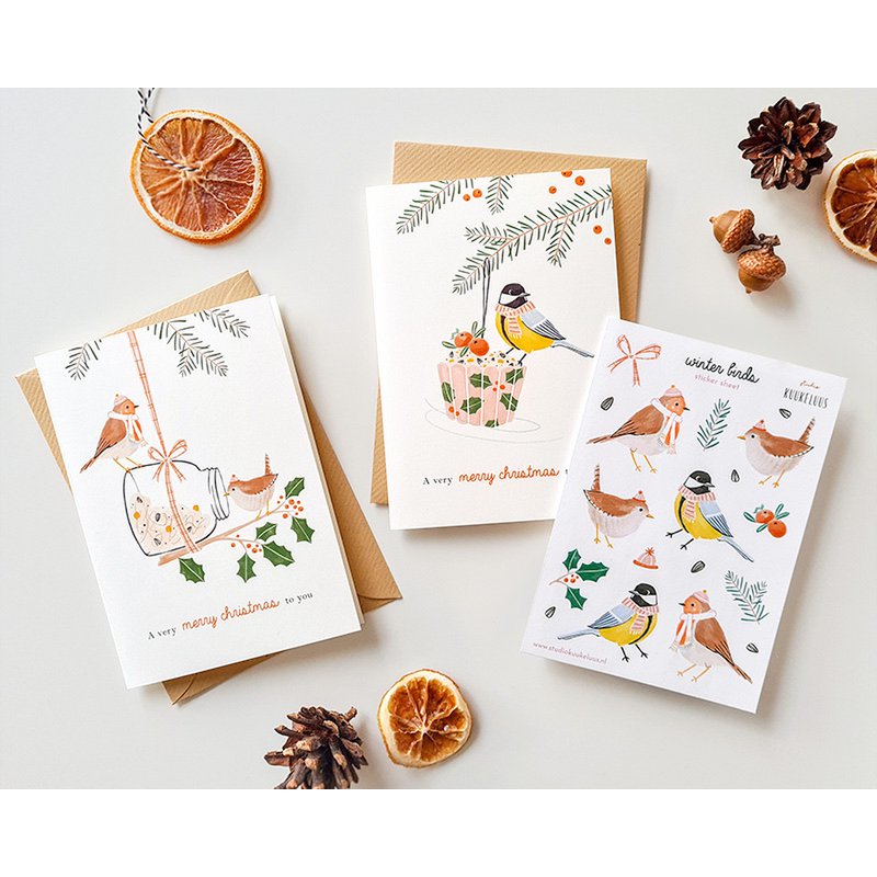 Christmas card | Great Tit | Birds