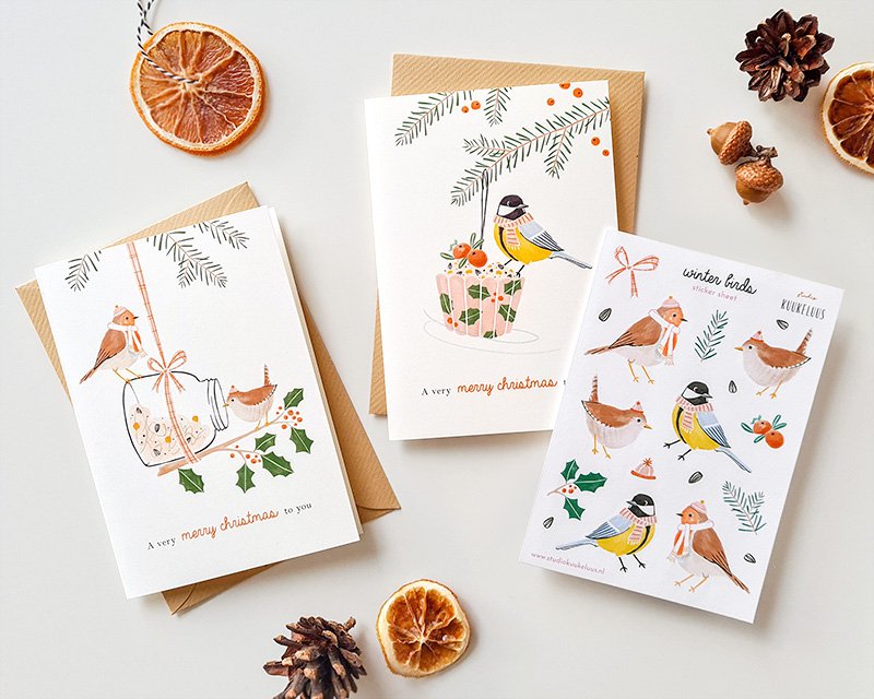 Christmas card | Great Tit | Birds