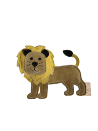 Plush dachshund-shaped pet toy in black and brown colors. Soft, textured material with detailed features like legs, body shape, and facial features. Suitable for interactive play and chewing.