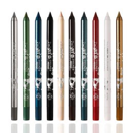 Wodoodporny eyeliner, długotrwały ołówek, kolorowy pigment, niebieski, czarny, biały, kolorowy żel do oczu, kredka do oczu, makijaż, kosmetyki do pielęgnacji oczu
