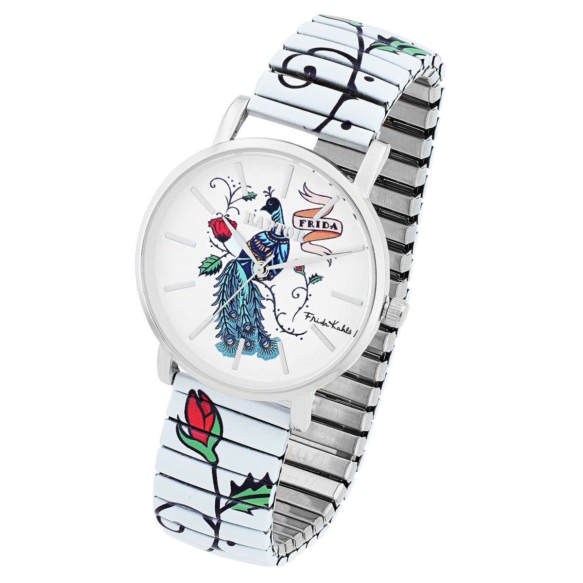 Raptor damespolshorloge "Frida Kahlo Edition" met trekkoord