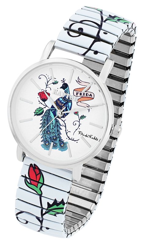 Raptor damespolshorloge "Frida Kahlo Edition" met trekkoord