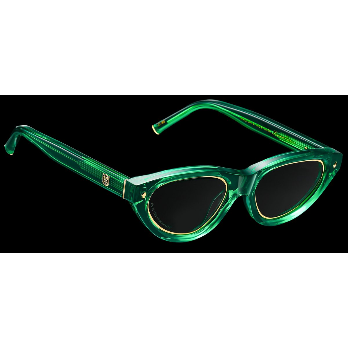 Walton & Mortimer nr. 21 “Enkeproducenten” Poison Green Limited Edition solbriller