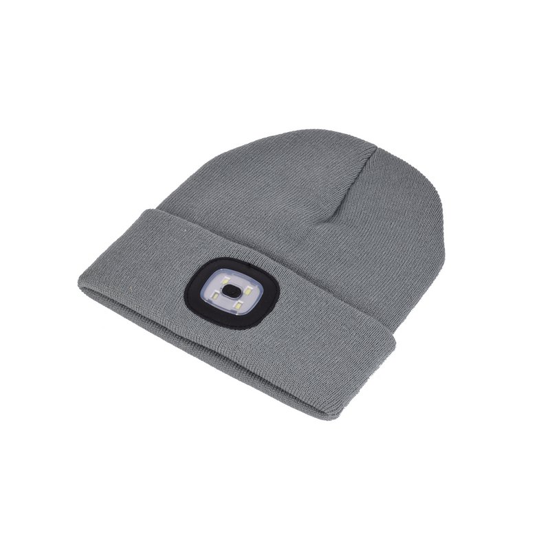 Cappello con LED KHAKI Ricaricabile e Removibile