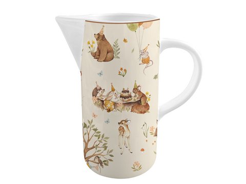 Porcelain jug Forest Party 1 liter Isabelle Rose