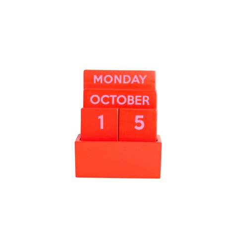 RED SMALL GLOSSY FULL COLOR CALENDAR HF