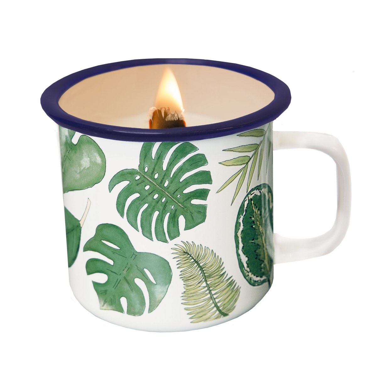 VELA HOJAS EN TAZA
