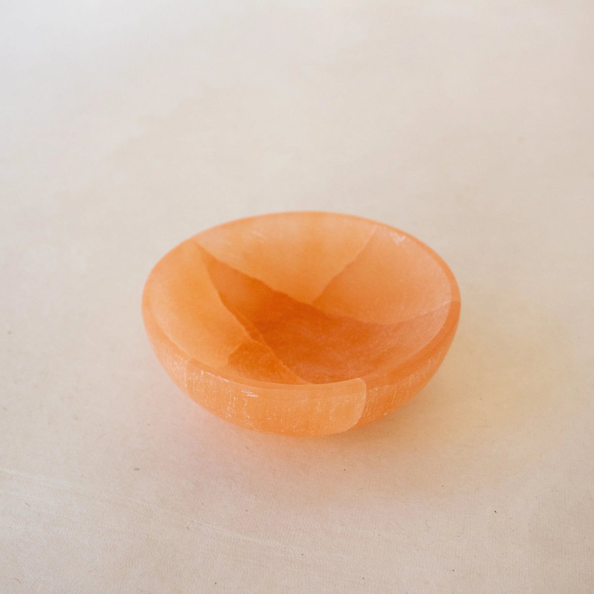 Selenite Bowl Perzik