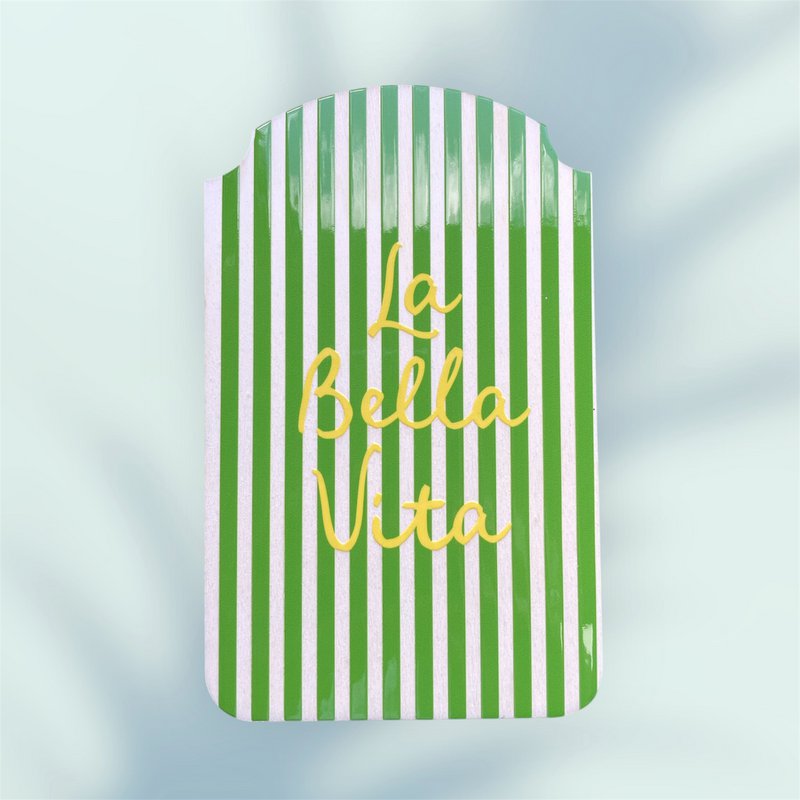 Træ lykønskningskort: Dolce Vita