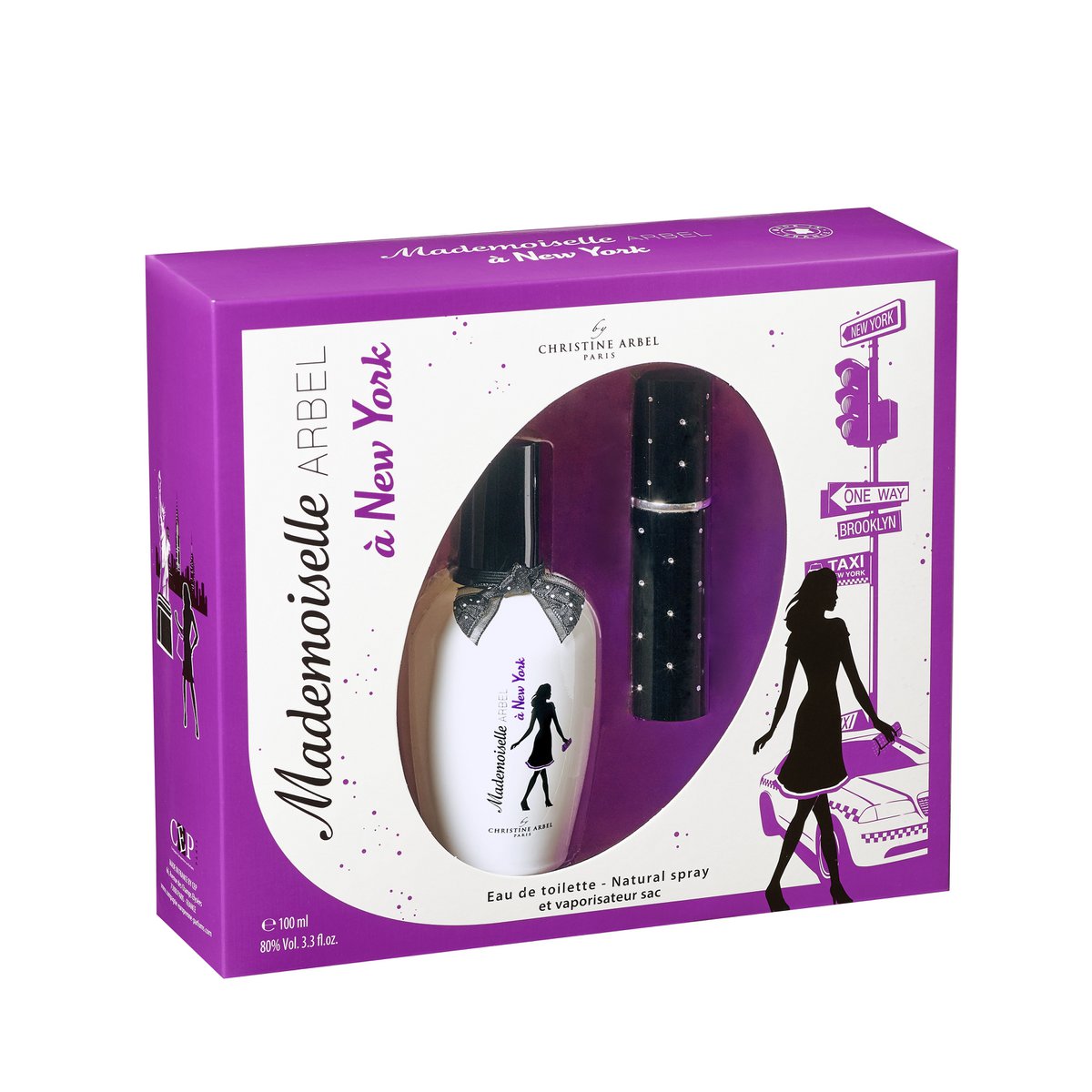 GIFT SET - MADEMOISELLE ARBEL à New York - Eau de Toilette 100ml + 1 Handbag Spray