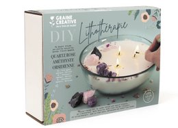 DIY LITHOTHERAPY CANDLE SET
