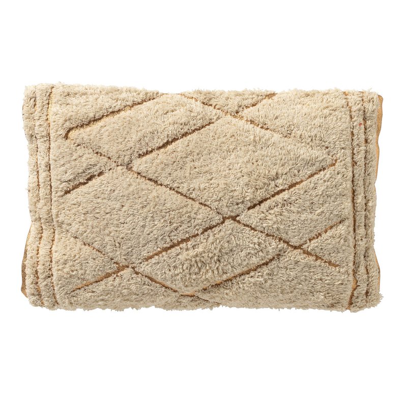 Dutch Decor DUUK - Cushion 30x50 cm - Tofu - beige with gold