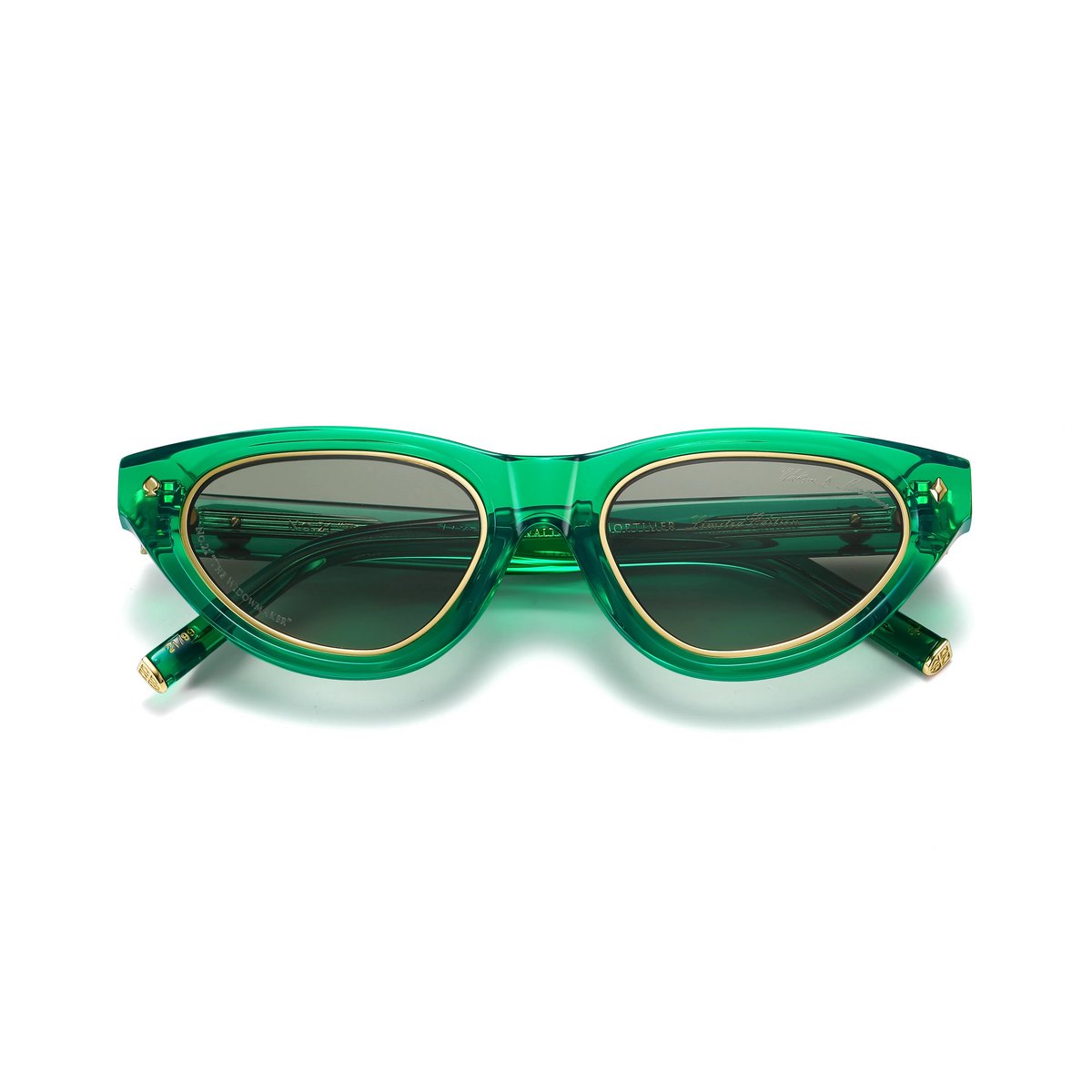 Walton & Mortimer nr. 21 “Enkeproducenten” Poison Green Limited Edition solbriller