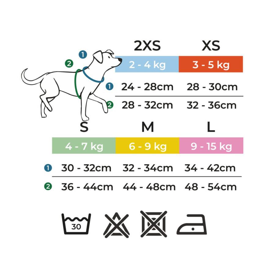 %100 Cotton Black Striped Straight Collar Harness