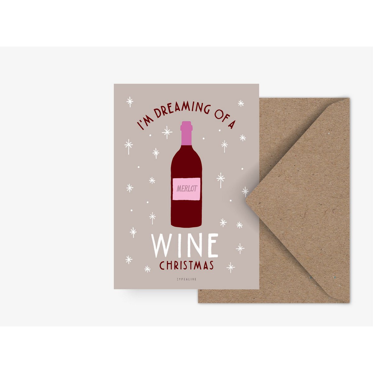 Postkarte / Wine Christmas