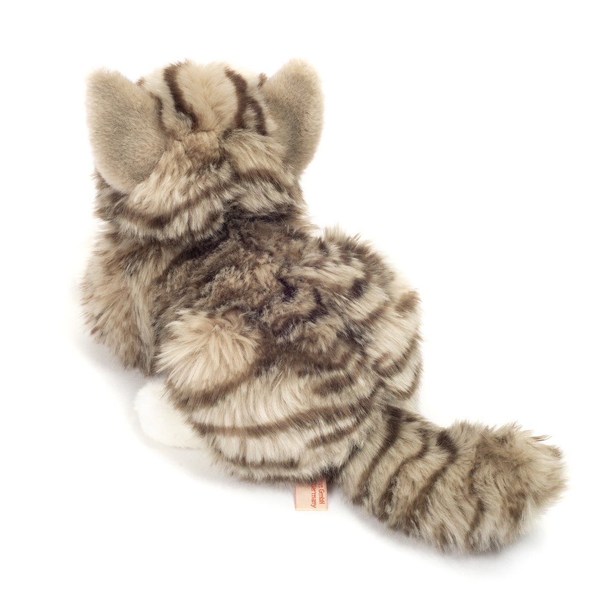 Cat lying gray 20 cm - plush toy - stuffed animal