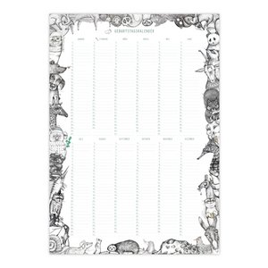 Geburtstagskalender – Tiergewusel