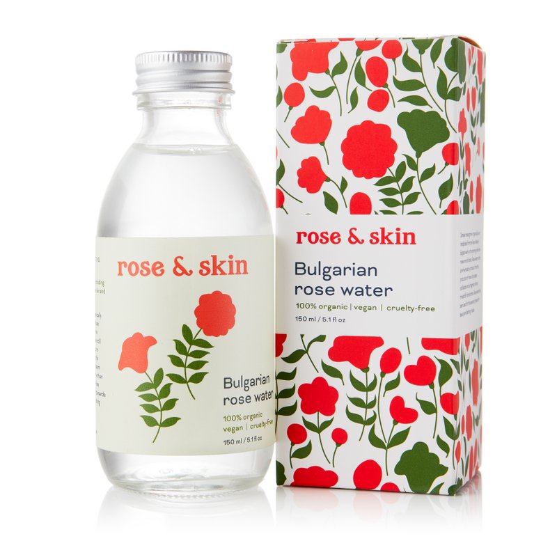 Beroligende økologisk rosenvand